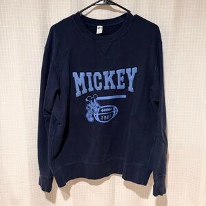 Mickey Mouse Navy Blue Crewneck Sweatshirt